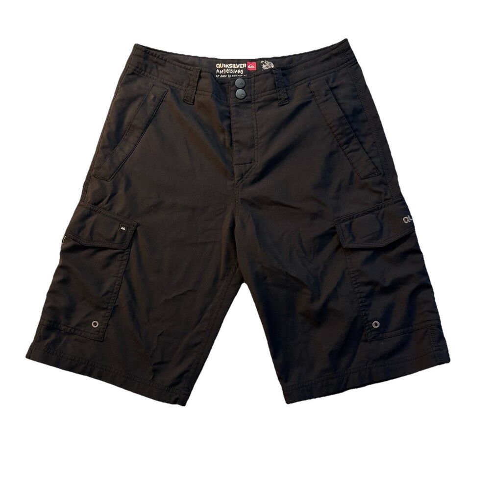 Quiksilver Amphibian Beach Hybrid Shorts Mens Size 30 Black